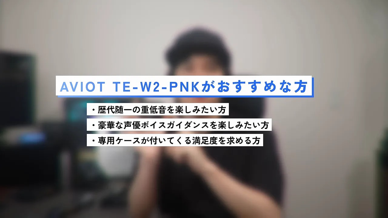TE-W2-PNKがおすすめな人をまとめた箇条書き